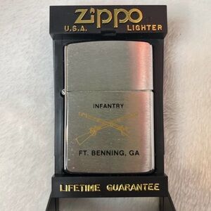 Vintage Zippo XII Infantry Ft Benning GA Army Lighter USA ***NEW***